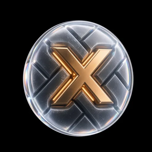 Black X gold X medallion app icon